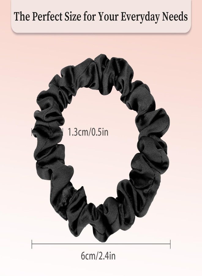 JessLab Luxe Satin Scrunchies, No Damage Hair Ties for Sleeping, Ultra-Gentle on All Hair Types, 10 Pack - Image 2